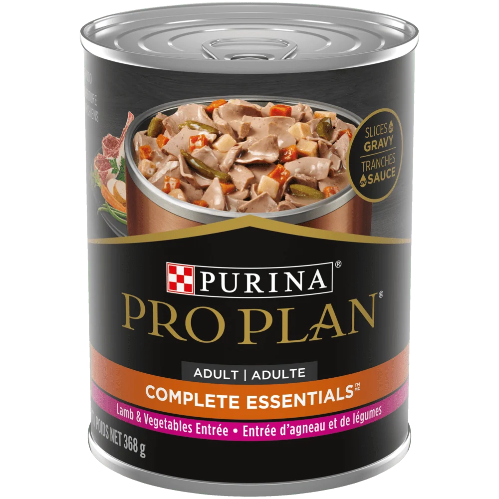 Proplan Conserve Chien Entrée d’Agneau et de Légumes Tranches en Sauce 369g