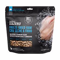 Nourriture Nutrience SubZero Cru séché à froid, Repas de poisson blanc/canneberge, 227 g